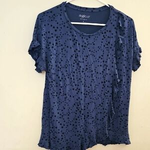 Smalla:glow Women's Blue Heart Print‎ Maternity Top